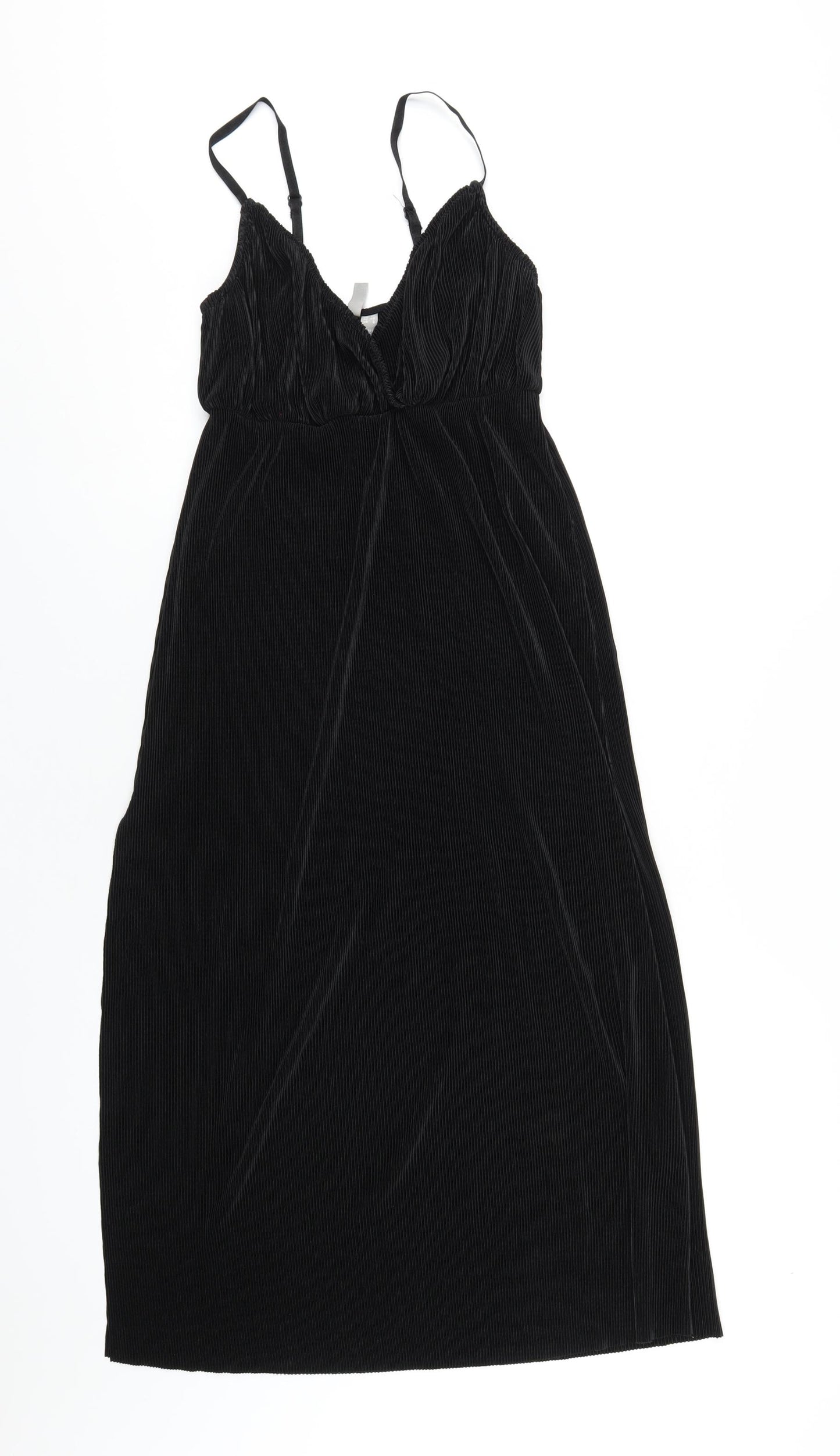 ASOS Womens Black Polyester A-Line Size 12 V-Neck Pullover