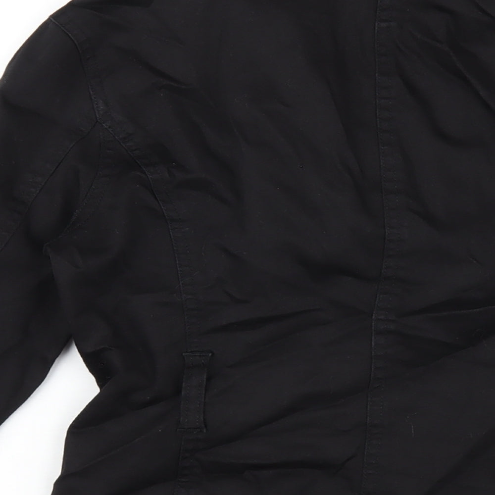 Jane Norman Womens Black Jacket Size 12 Button