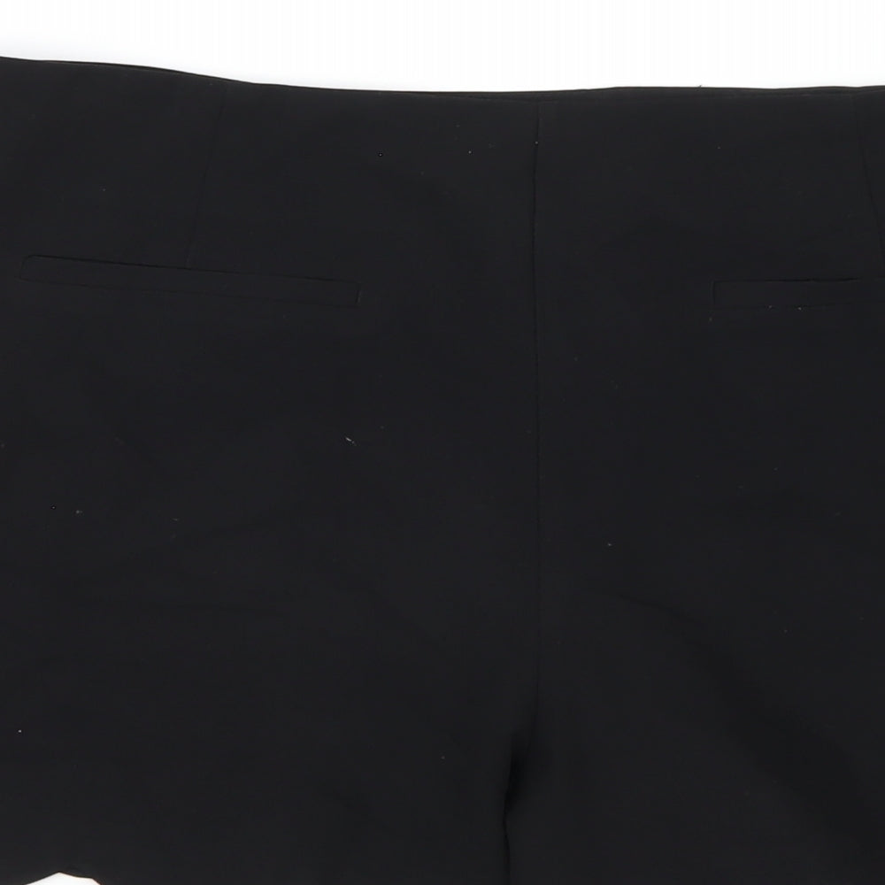 Dorothy Perkins Womens Black Polyester Basic Shorts Size 14 L3 in Regular Zip