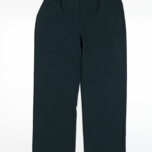 Dressberry Womens Green Polyester Trousers Size 28 in L28 in Regular Zip