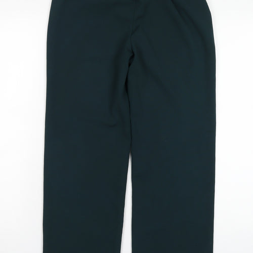 Dressberry Womens Green Polyester Trousers Size 28 in L28 in Regular Zip