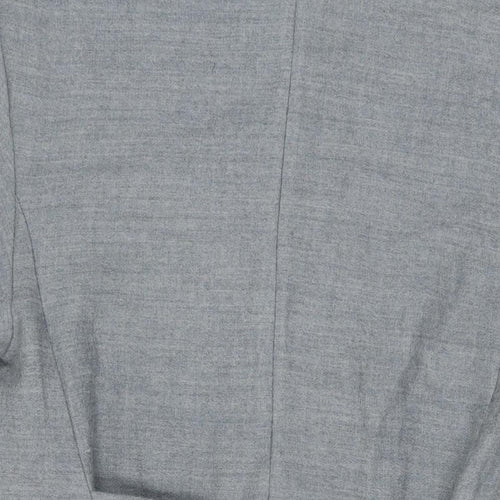 Zara Womens Grey Polyester Shift Size XS V-Neck Pullover