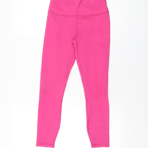 Fabletics Womens Pink Polyester Pedal Pusher Leggings Size XS L23 in Regular Pullover