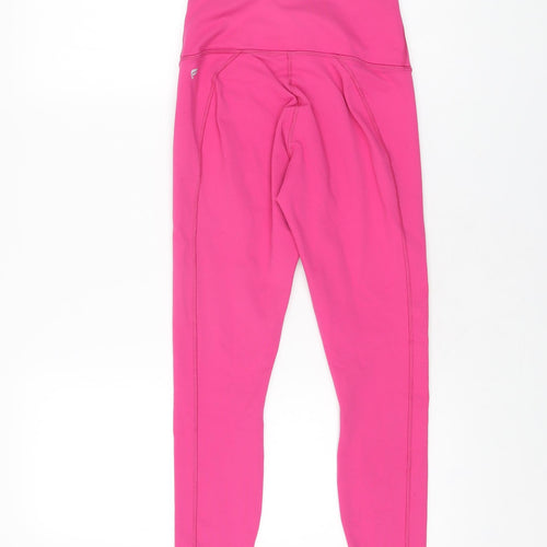 Fabletics Womens Pink Polyester Pedal Pusher Leggings Size XS L23 in Regular Pullover