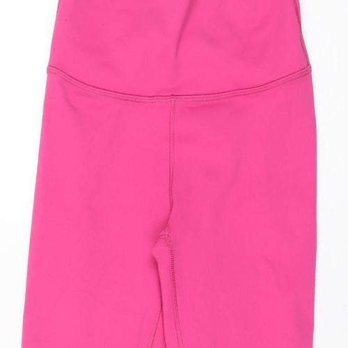 Fabletics Womens Pink Polyester Pedal Pusher Leggings Size XS L23 in Regular Pullover