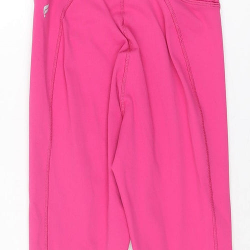 Fabletics Womens Pink Polyester Pedal Pusher Leggings Size XS L23 in Regular Pullover