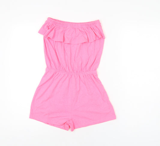 Free spirit Girls Pink Polyester Playsuit One-Piece Size 11-12 Years L3 in Pullover