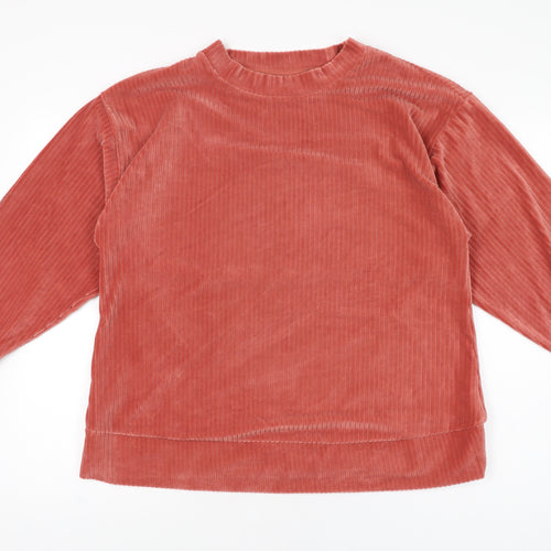 ASOS Womens Pink Polyester Basic T-Shirt Size 12 Round Neck