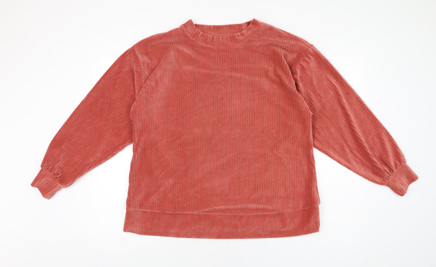 ASOS Womens Pink Polyester Basic T-Shirt Size 12 Round Neck