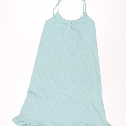 Marks and Spencer Womens Blue Solid Cotton Top Dress Size XS