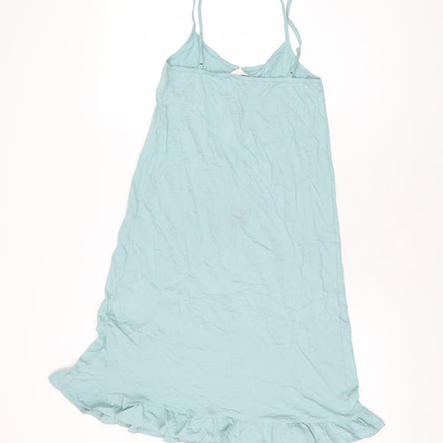 Marks and Spencer Womens Blue Solid Cotton Top Dress Size XS