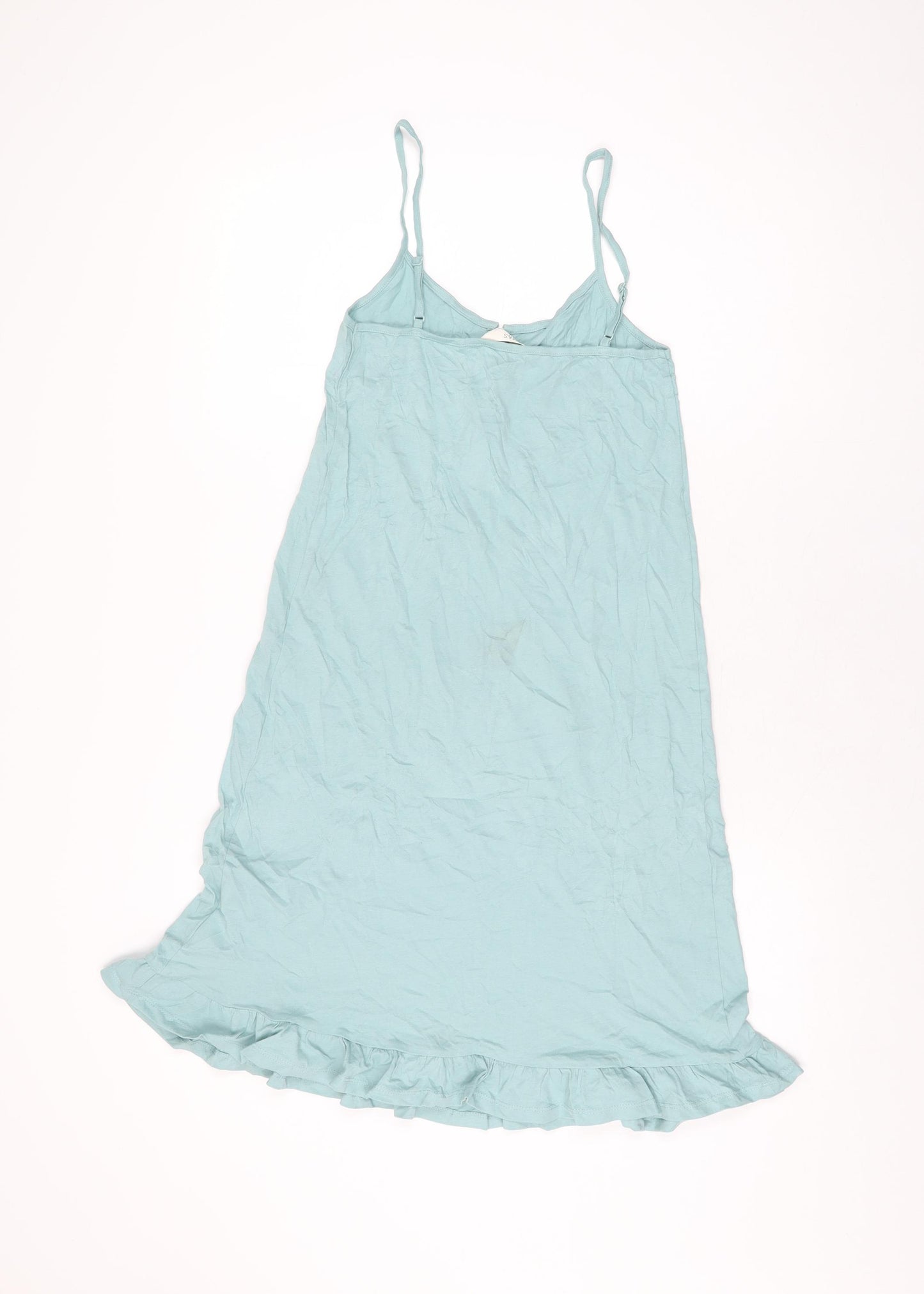 Marks and Spencer Womens Blue Solid Cotton Top Dress Size XS