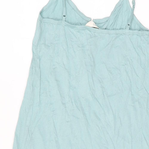 Marks and Spencer Womens Blue Solid Cotton Top Dress Size XS
