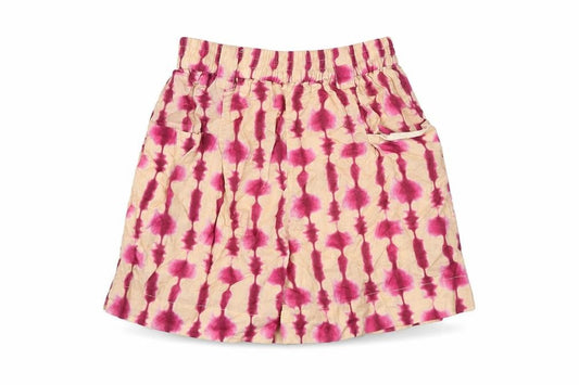 Zara Girls Beige Geometric Cotton Bermuda Shorts Size 10 Years Regular