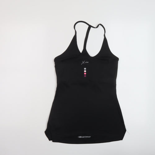 Karrimor Womens Black Polyester Basic Tank Size 10 Round Neck Pullover