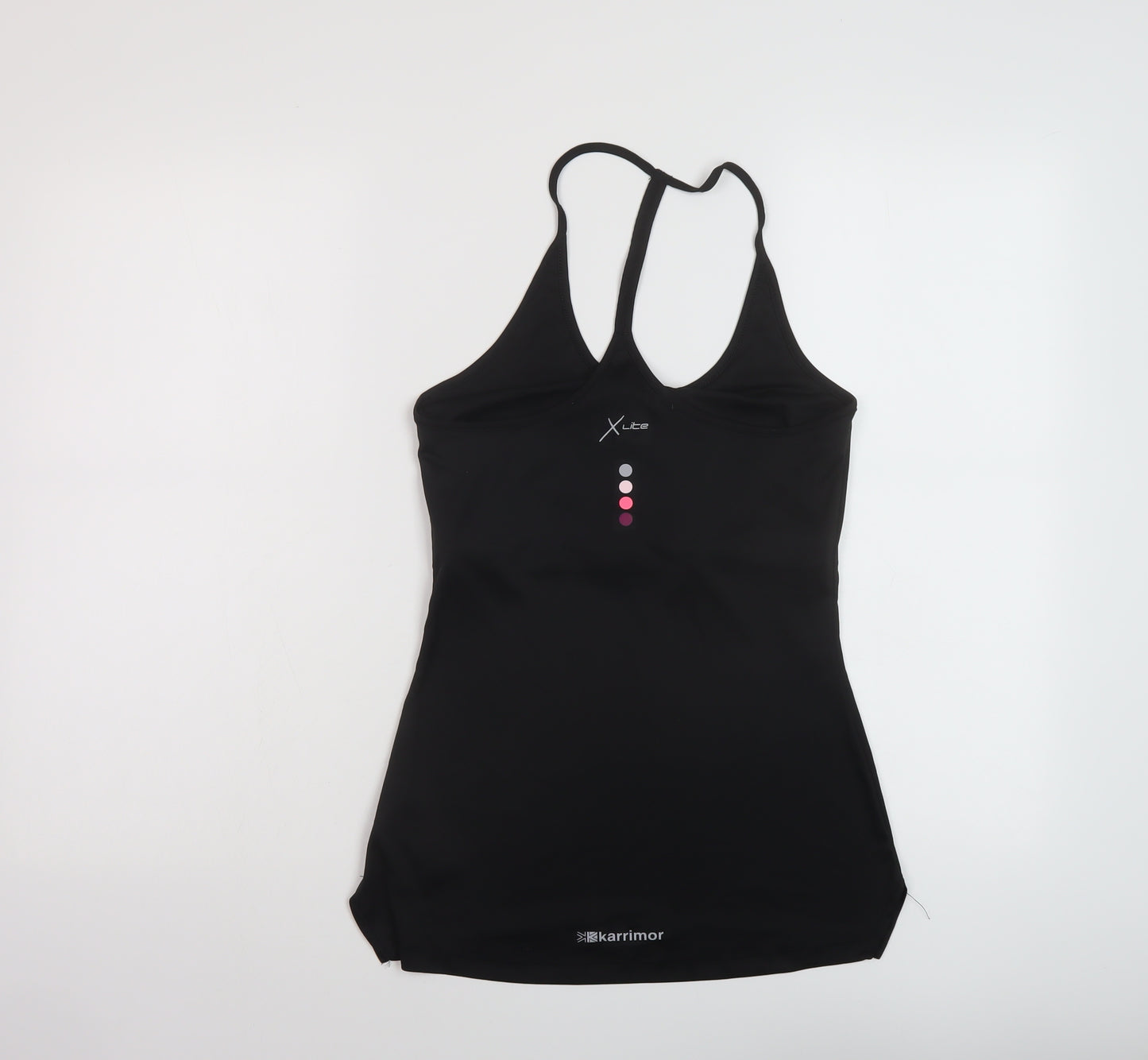 Karrimor Womens Black Polyester Basic Tank Size 10 Round Neck Pullover