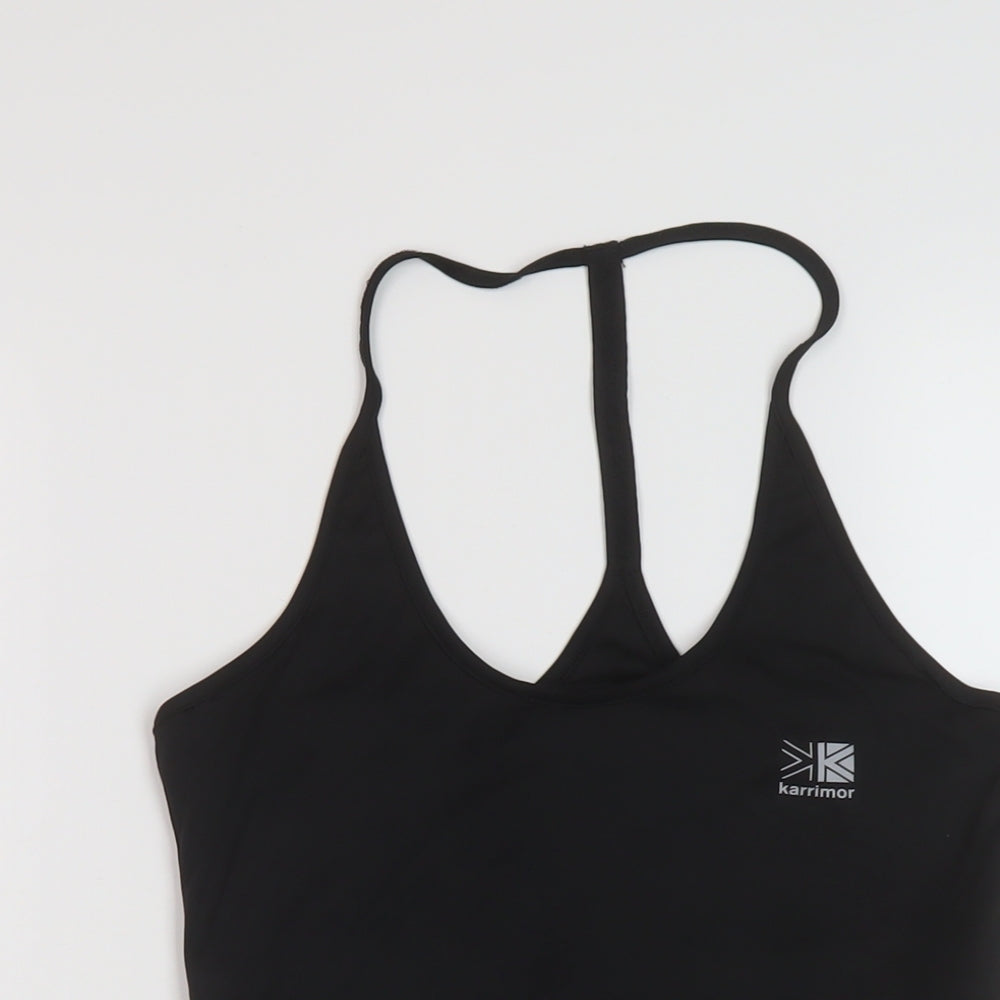 Karrimor Womens Black Polyester Basic Tank Size 10 Round Neck Pullover