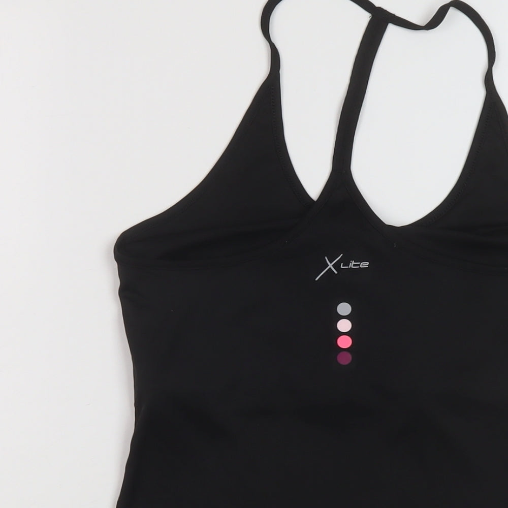 Karrimor Womens Black Polyester Basic Tank Size 10 Round Neck Pullover