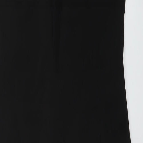 Boohoo Womens Black Polyester Jumpsuit One-Piece Size 12 Zip