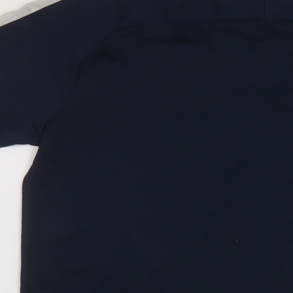 Nike Mens Blue Polyester Basic T-Shirt Size M Crew Neck Pullover