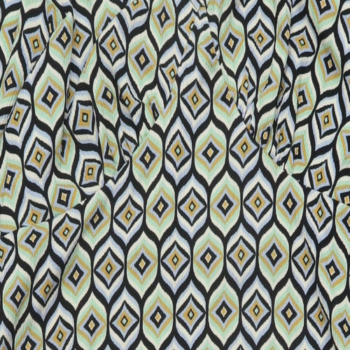 Dorothy Perkins Womens Multicoloured Geometric Polyester Sheath Size 20 V-Neck Pullover
