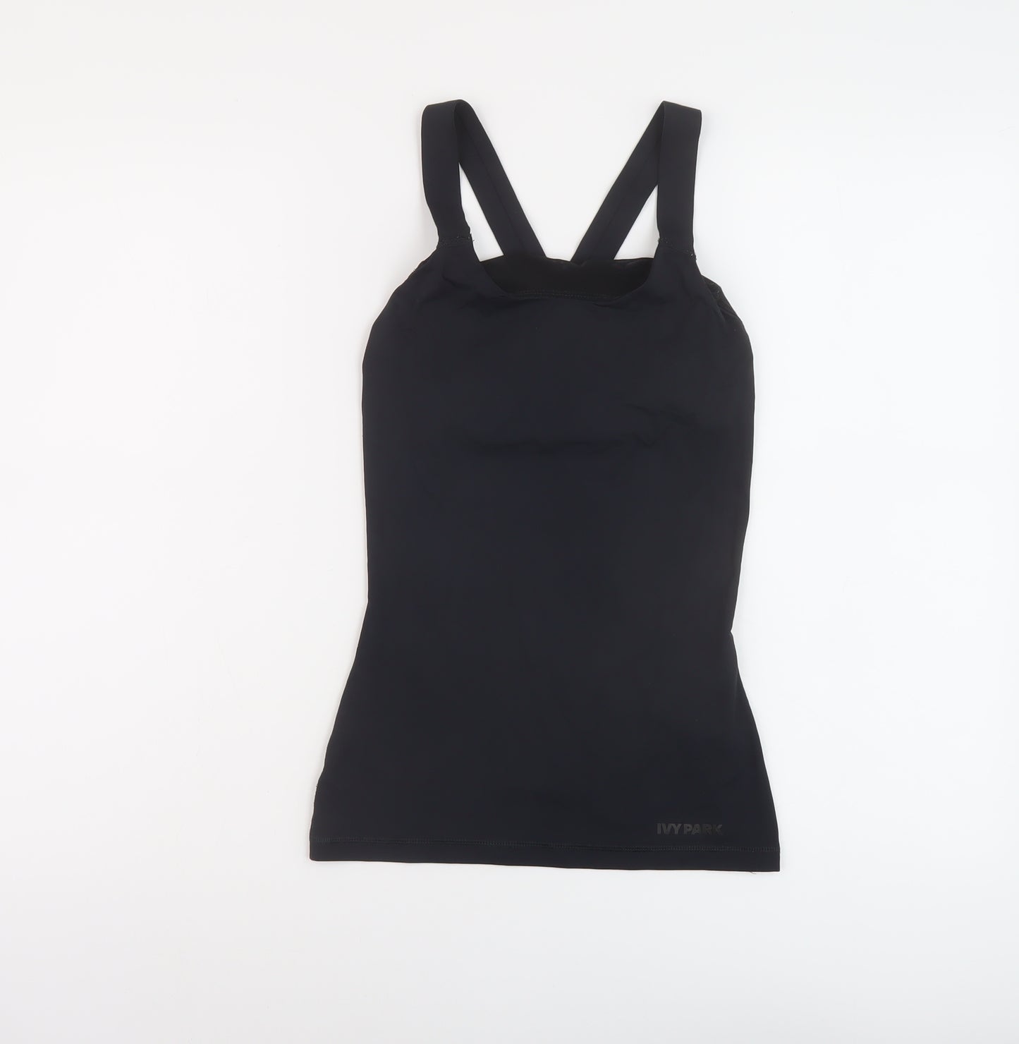 IVY PARK Womens Black Polyester Basic Tank Size 2XS Round Neck Pullover