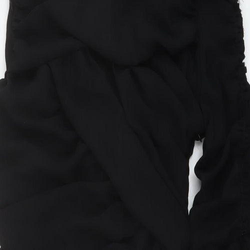 Zara Womens Black Polyester Mini Size M Square Neck Zip