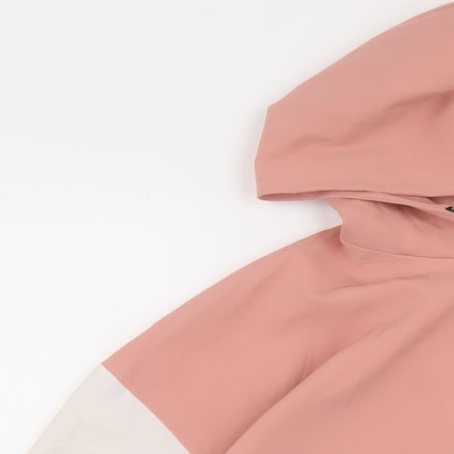 Zara Womens Black Polyester Pullover Hoodie Size XS Zip