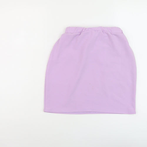 I SAW IT FIRST Womens Purple Polyester Mini Skirt Size 6