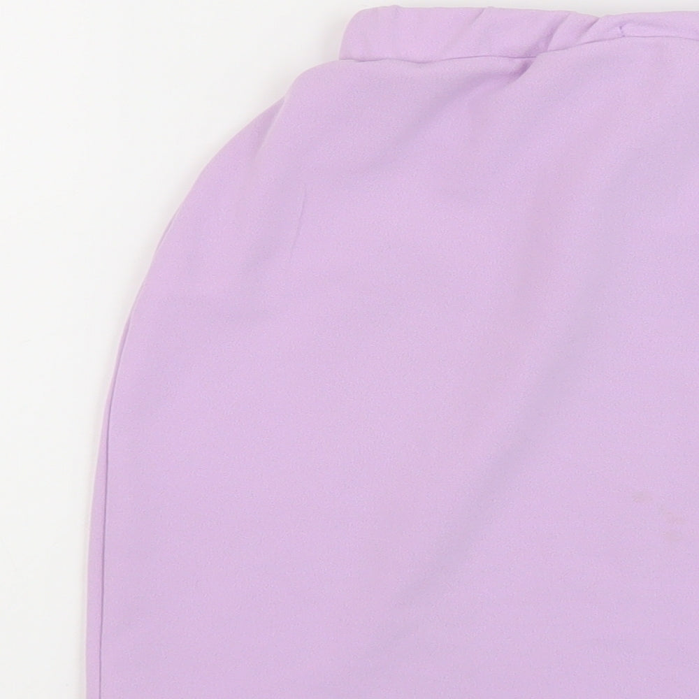I SAW IT FIRST Womens Purple Polyester Mini Skirt Size 6