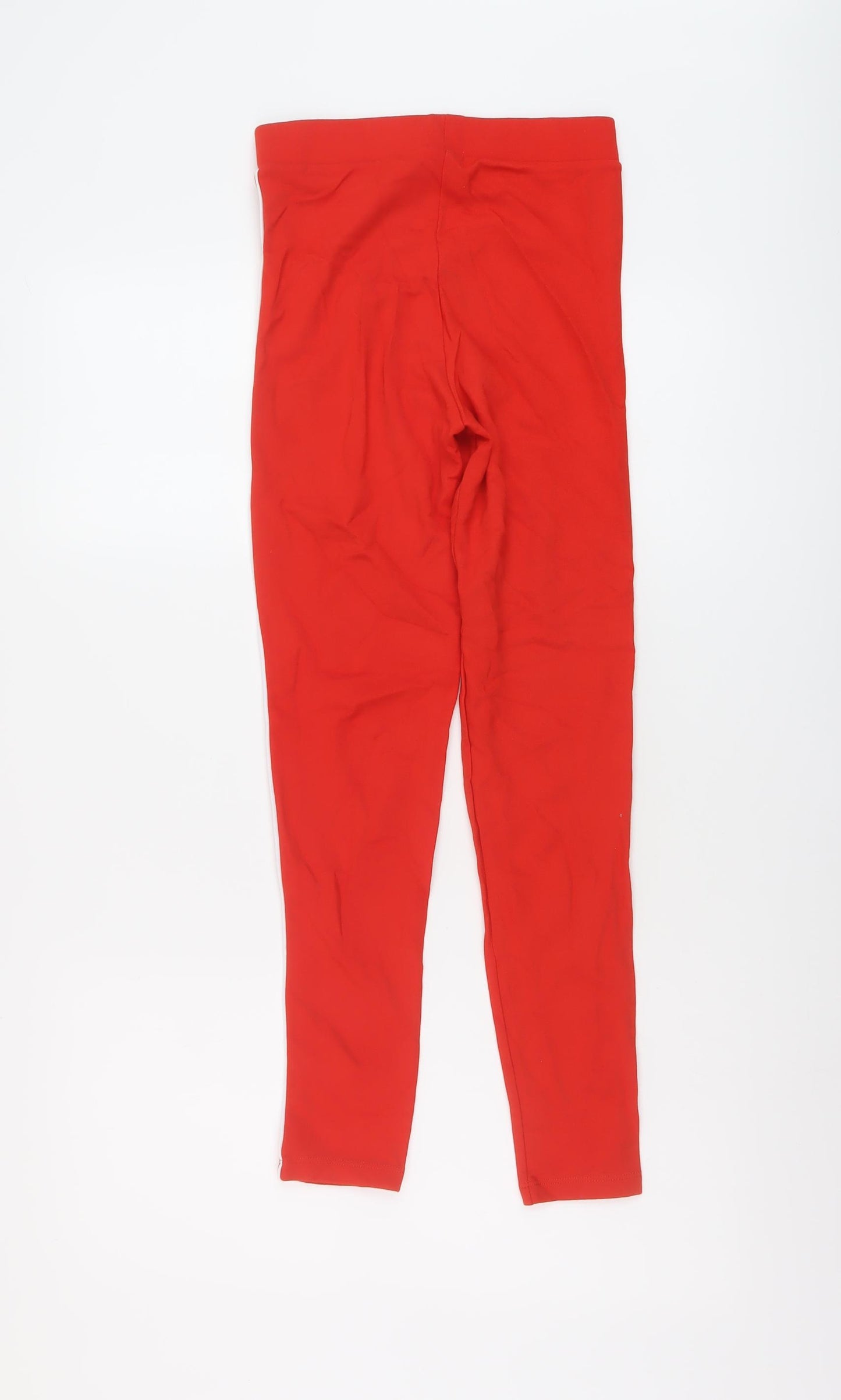 Topshop Womens Red Viscose Jegging Leggings Size 6 L25 in