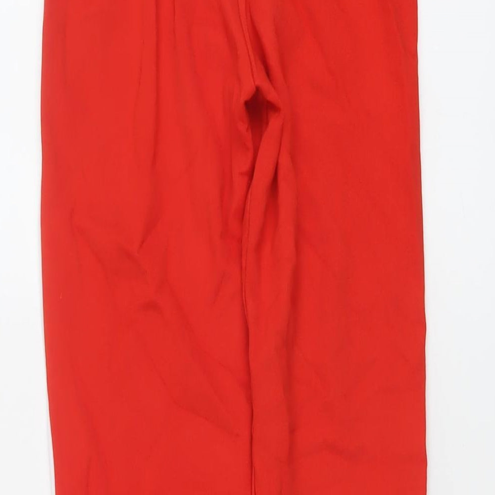 Topshop Womens Red Viscose Jegging Leggings Size 6 L25 in