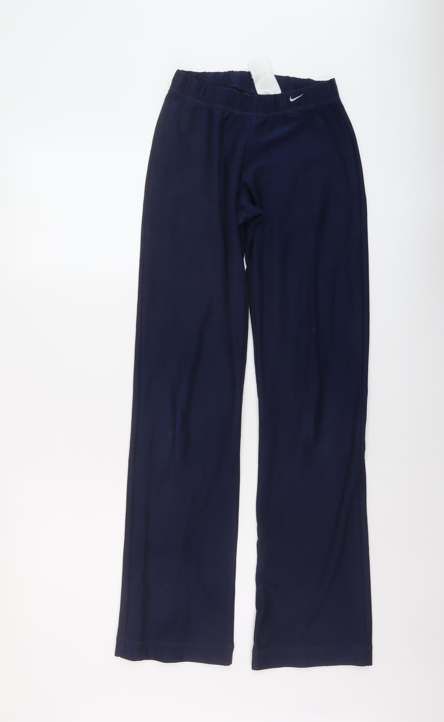 Nike Womens Blue Polyester Sweatpants Trousers Size S L32 in Regular Pullover