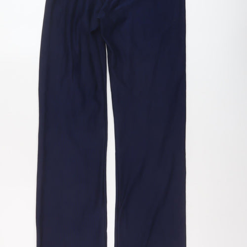 Nike Womens Blue Polyester Sweatpants Trousers Size S L32 in Regular Pullover