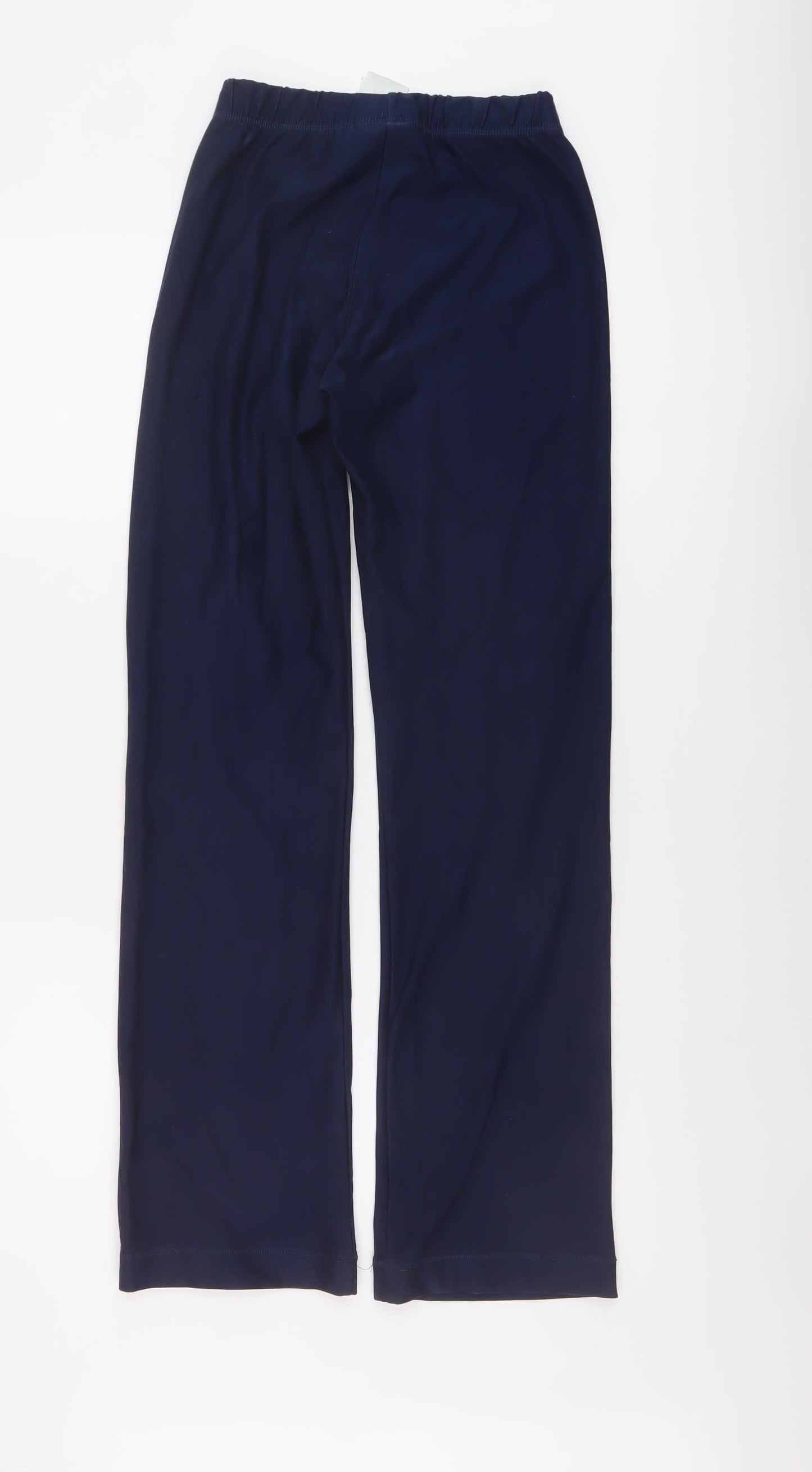 Nike Womens Blue Polyester Sweatpants Trousers Size S L32 in Regular Pullover