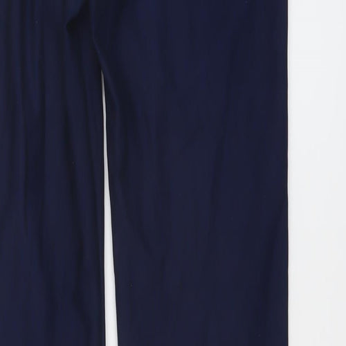 Nike Womens Blue Polyester Sweatpants Trousers Size S L32 in Regular Pullover