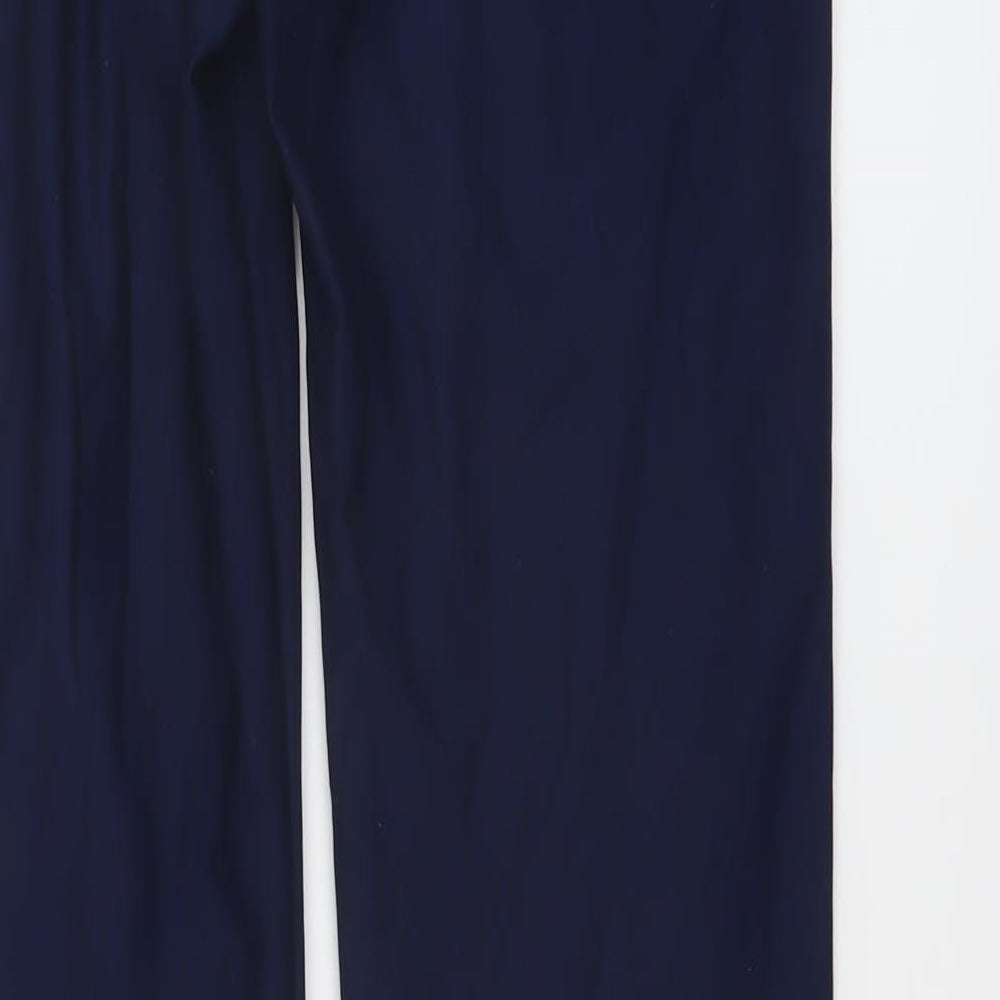 Nike Womens Blue Polyester Sweatpants Trousers Size S L32 in Regular Pullover