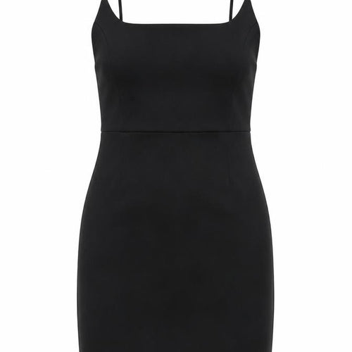 Nasty Gal Womens Black Polyester Mini Size 10 Square Neck Pullover
