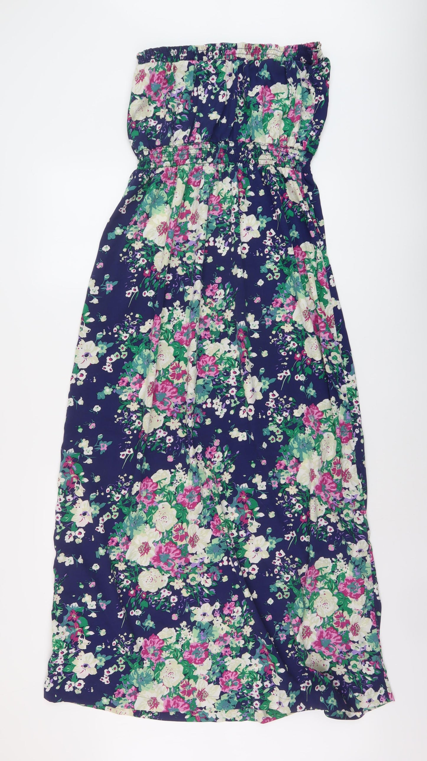 NEXT Womens Multicoloured Floral Polyester A-Line Size 18 Off the Shoulder Pullover