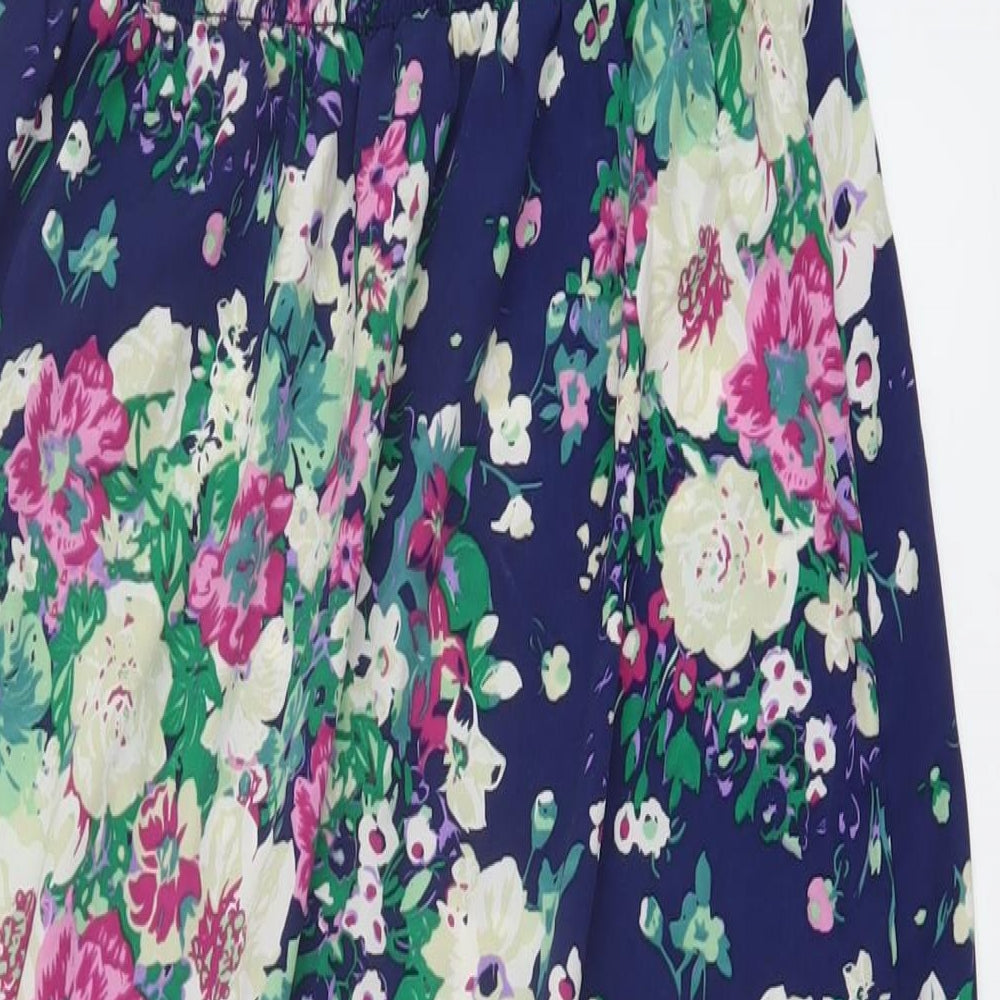 NEXT Womens Multicoloured Floral Polyester A-Line Size 18 Off the Shoulder Pullover