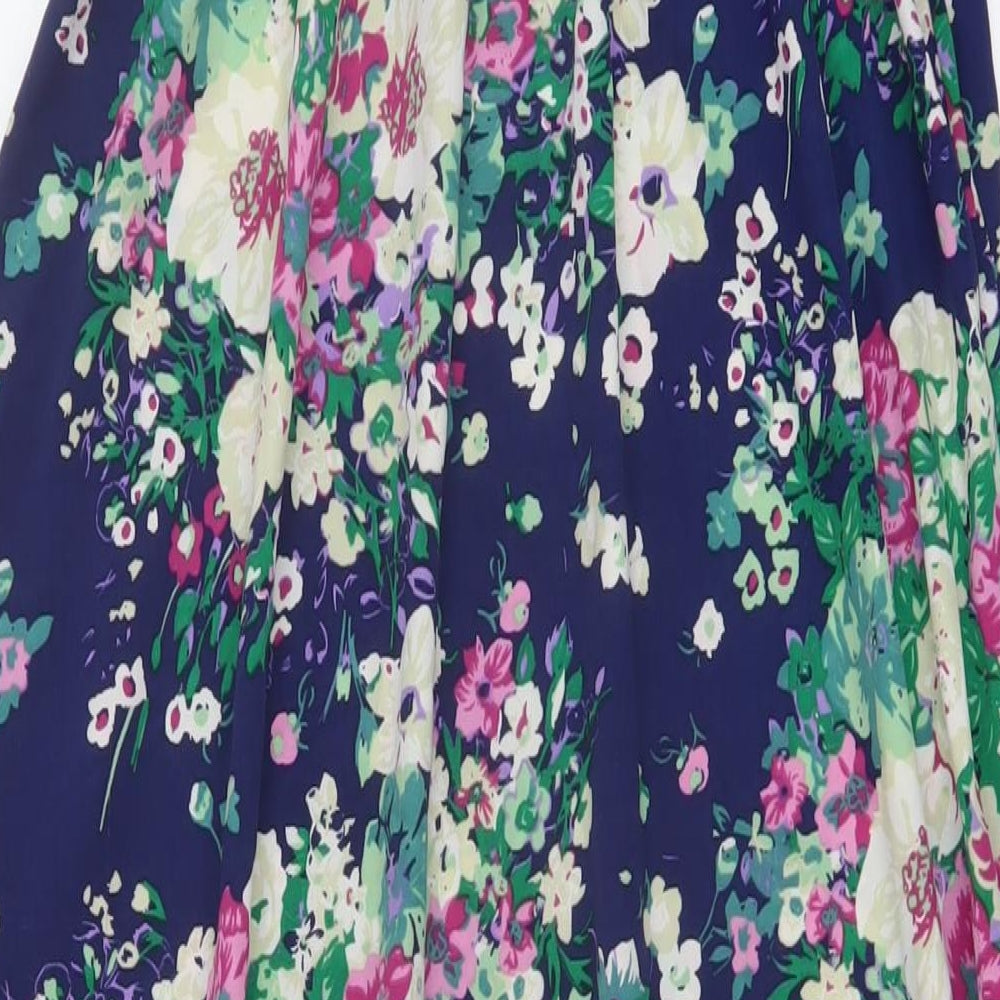 NEXT Womens Multicoloured Floral Polyester A-Line Size 18 Off the Shoulder Pullover