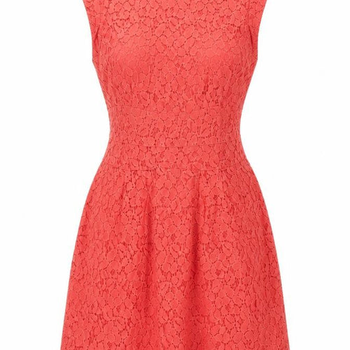 Apricot Womens Orange Cotton A-Line Size 10 Round Neck Zip