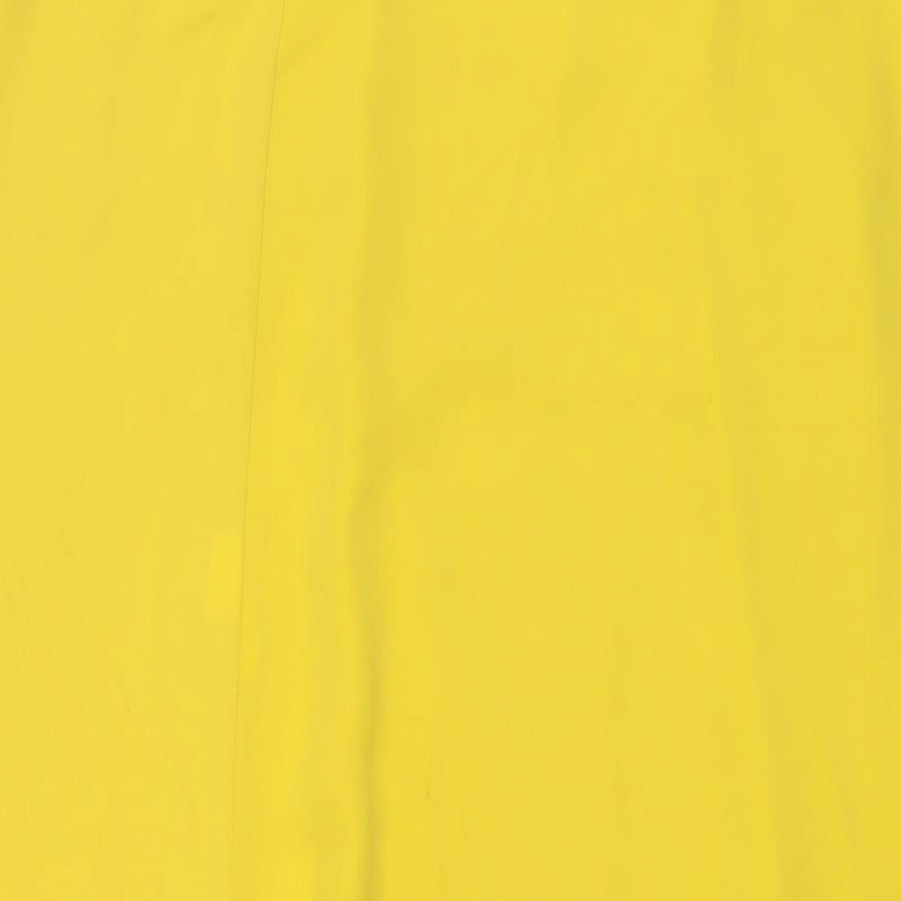 River Island Womens Yellow Polyester Wrap Skirt Size 10 Tie