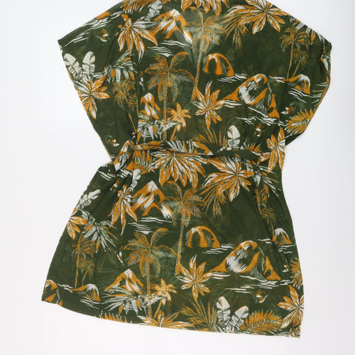 H&M Womens Green Geometric Polyester Cover Up Size S