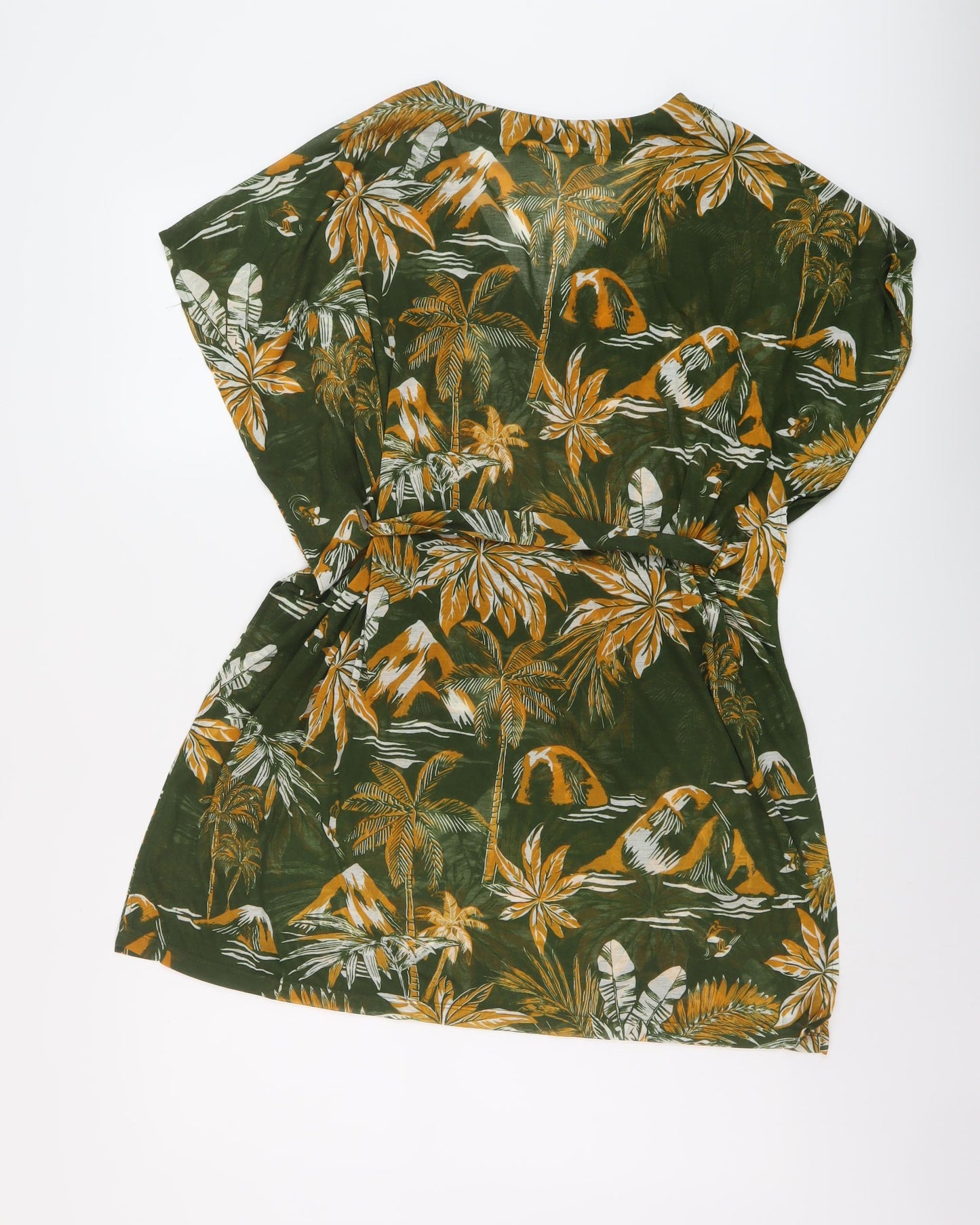 H&M Womens Green Geometric Polyester Cover Up Size S