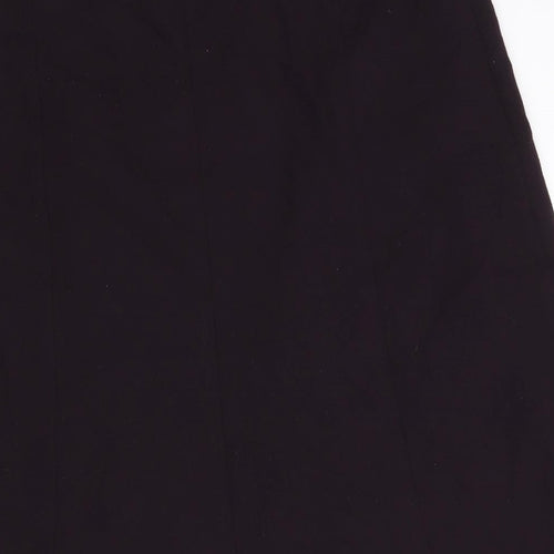 Marks and Spencer Womens Purple Polyester A-Line Skirt Size 14