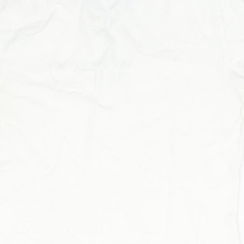 Tommy Hilfiger Womens White Cotton Basic Polo Size M Collared - Logo