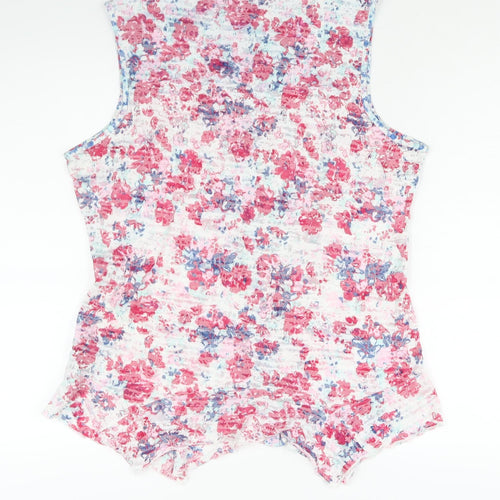 Per Una Womens Multicoloured Floral Polyester Camisole Blouse Size 16 V-Neck