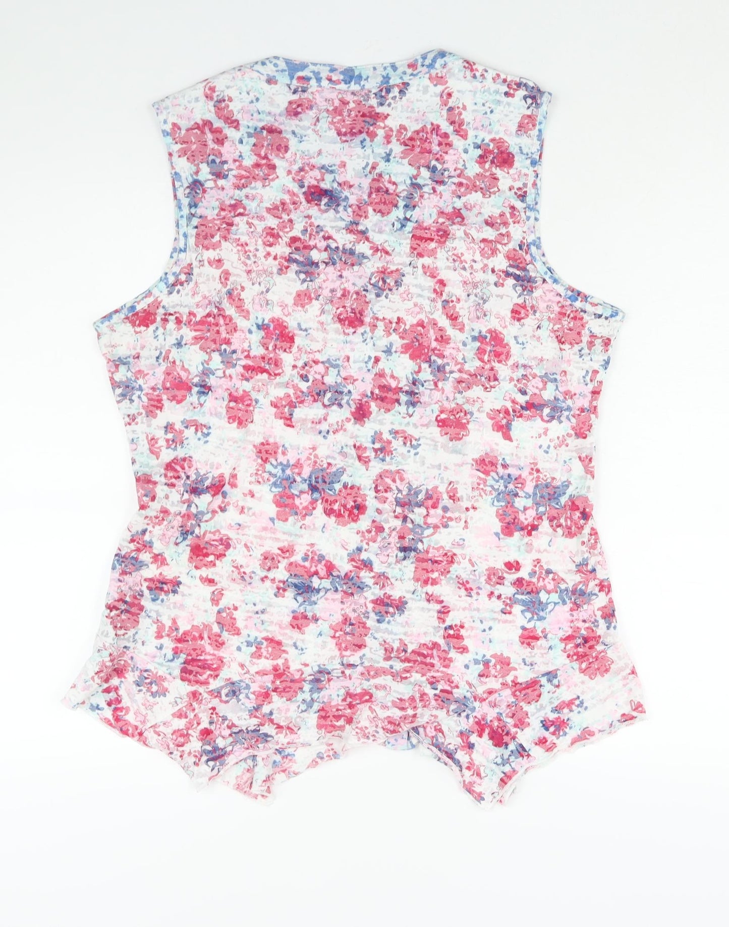 Per Una Womens Multicoloured Floral Polyester Camisole Blouse Size 16 V-Neck