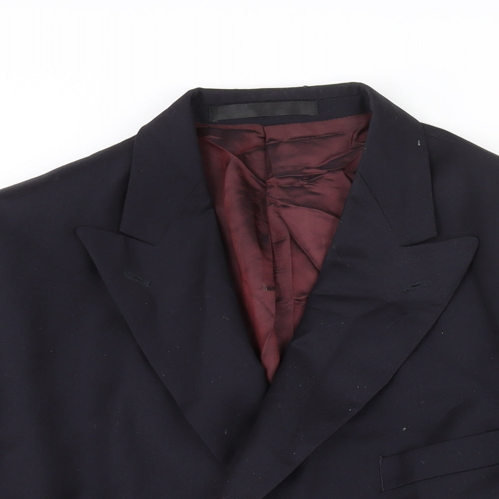 Marks and Spencer Mens Blue Cashmere Jacket Suit Jacket Size 42 Regular